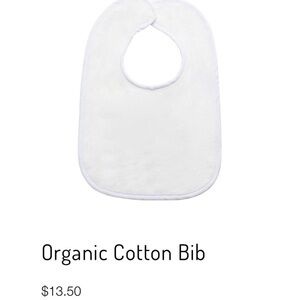 Organic cotton bib